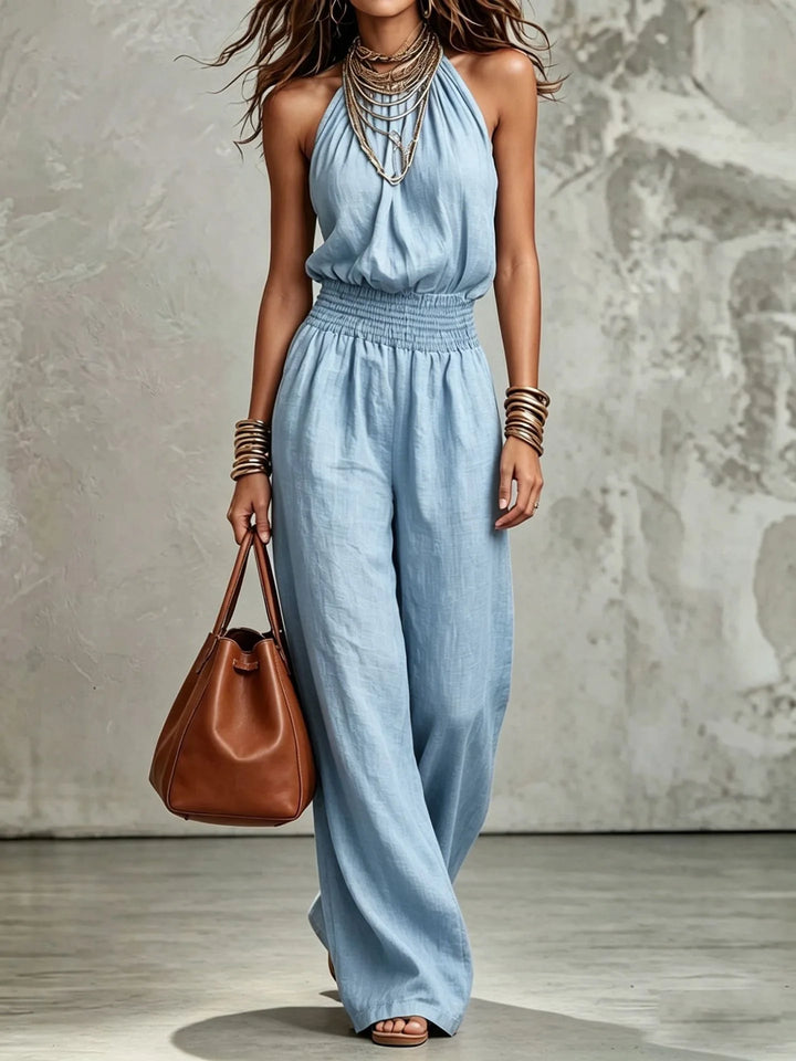 Aveline | Elegant Halter Jumpsuit