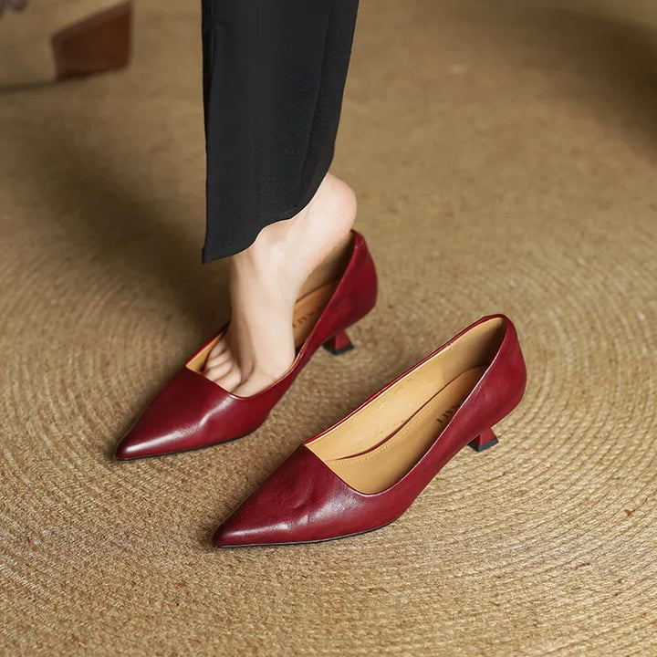 Chaussures à talons Anok en cuir véritable