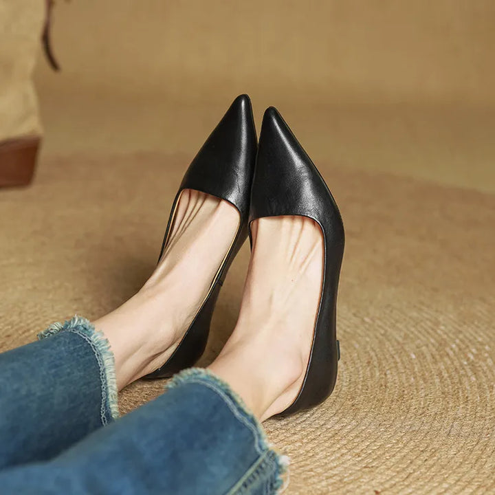 Chaussures à talons Anok en cuir véritable