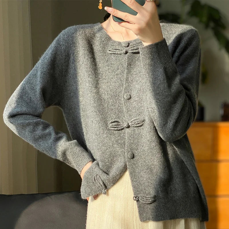 BELLA™ - Cardigan chic à nœud