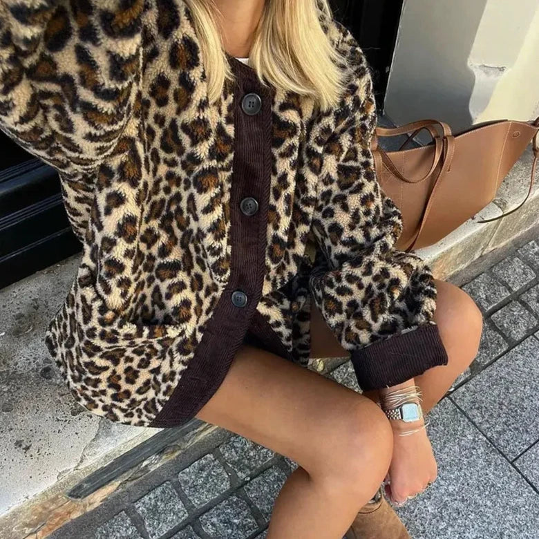 LYDIA™ | Cardigan Chic Léopard