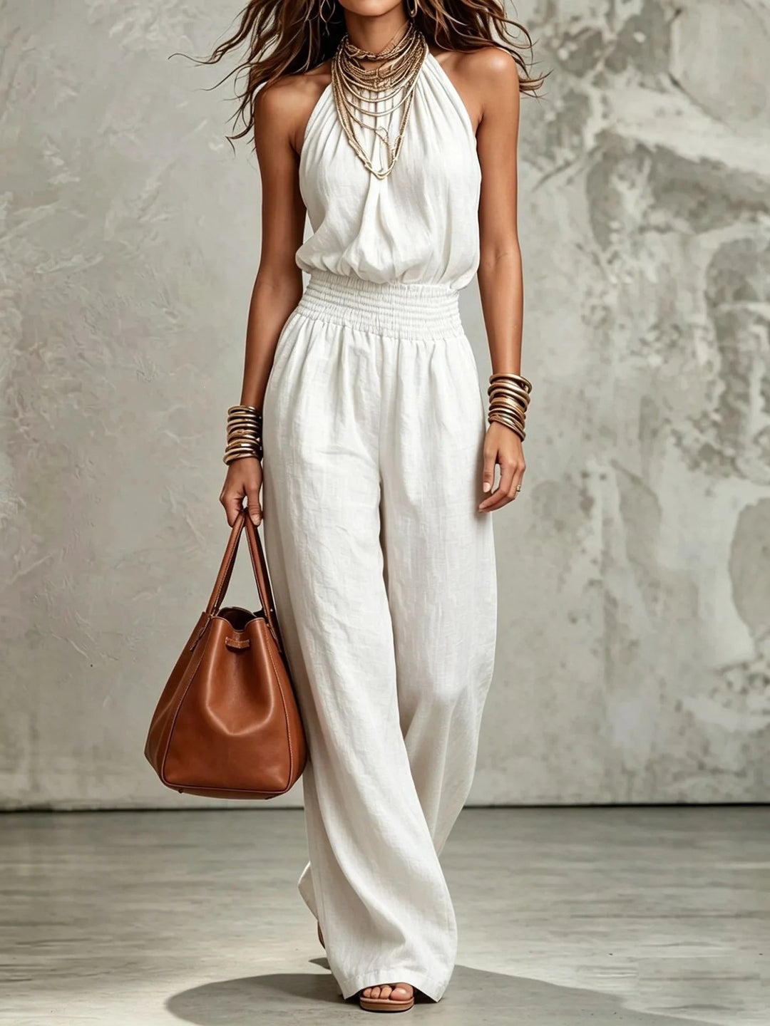 Aveline | Elegant Halter Jumpsuit