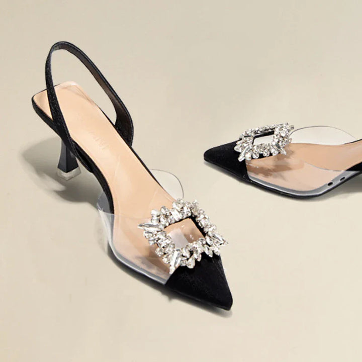 ROCHELLE™ – Escarpins Pointus Scintillants Sophistiqués
