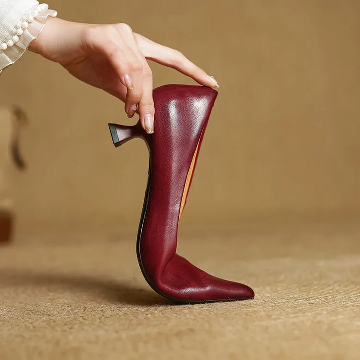 Chaussures à talons Anok en cuir véritable