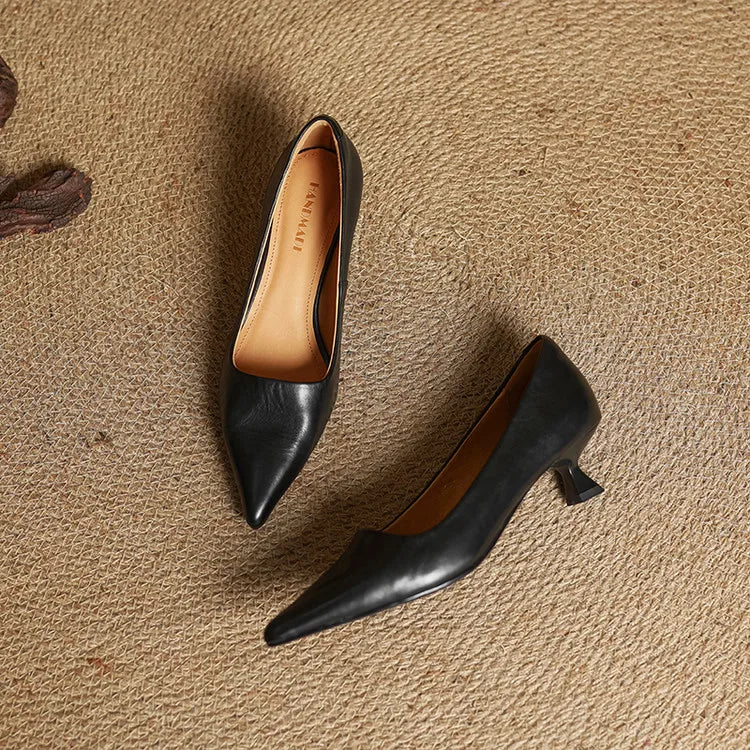 Chaussures à talons Anok en cuir véritable