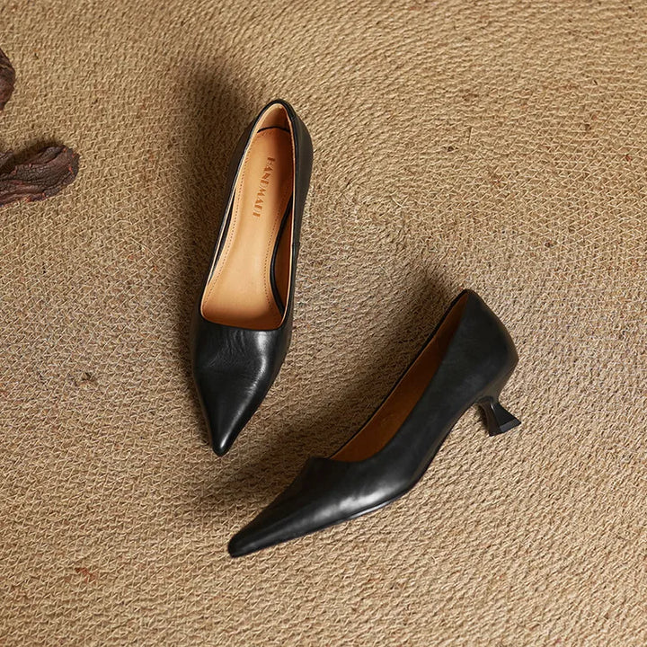 Chaussures à talons Anok en cuir véritable