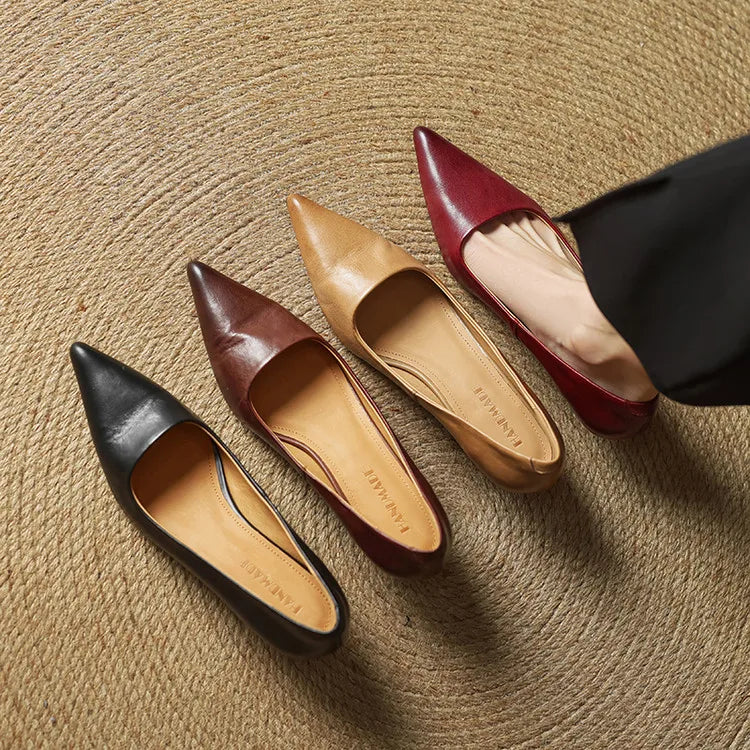 Chaussures à talons Anok en cuir véritable