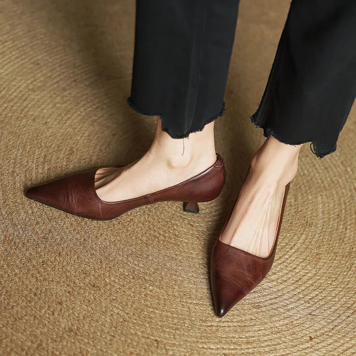 Chaussures à talons Anok en cuir véritable