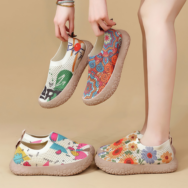 Joanne | Floral Comfort Slip-On Shoes