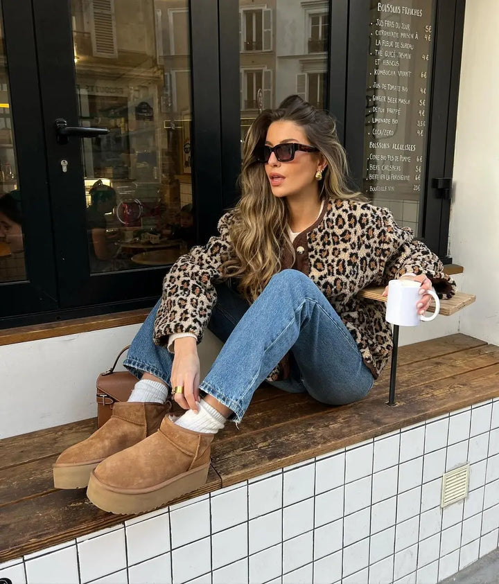LYDIA™ | Cardigan Chic Léopard