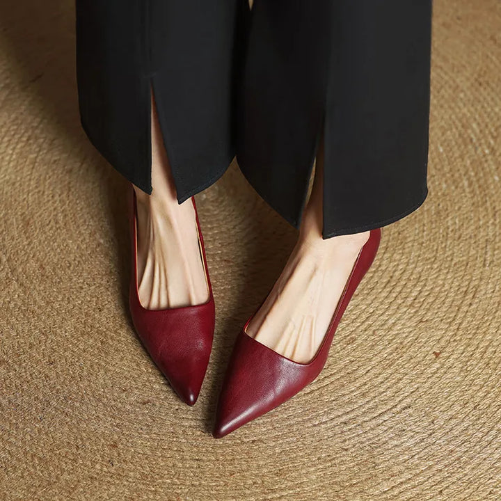 Chaussures à talons Anok en cuir véritable
