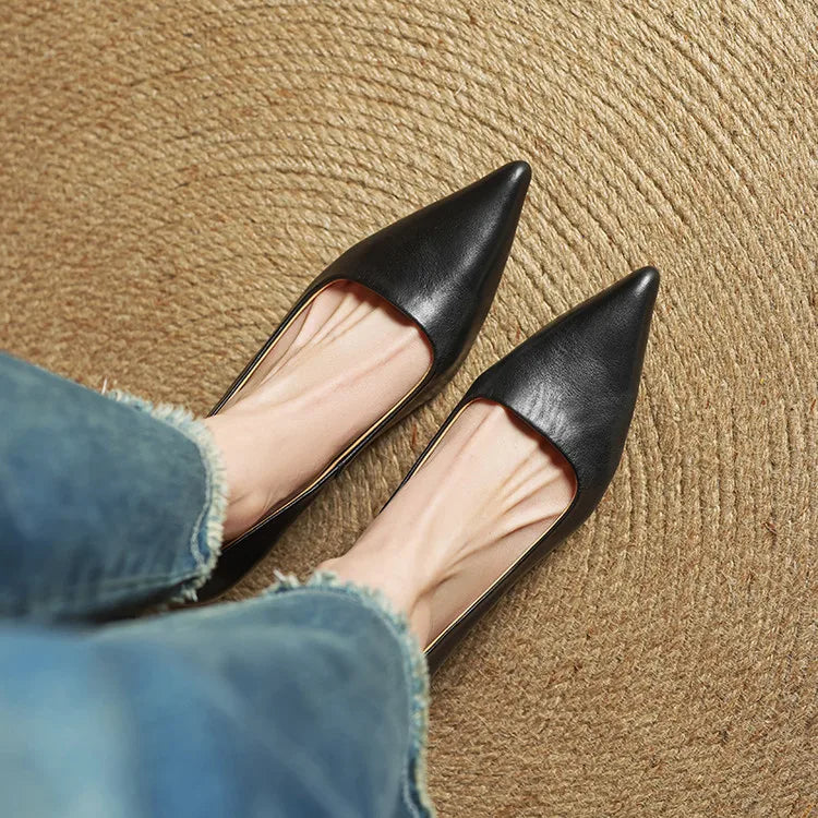 Chaussures à talons Anok en cuir véritable