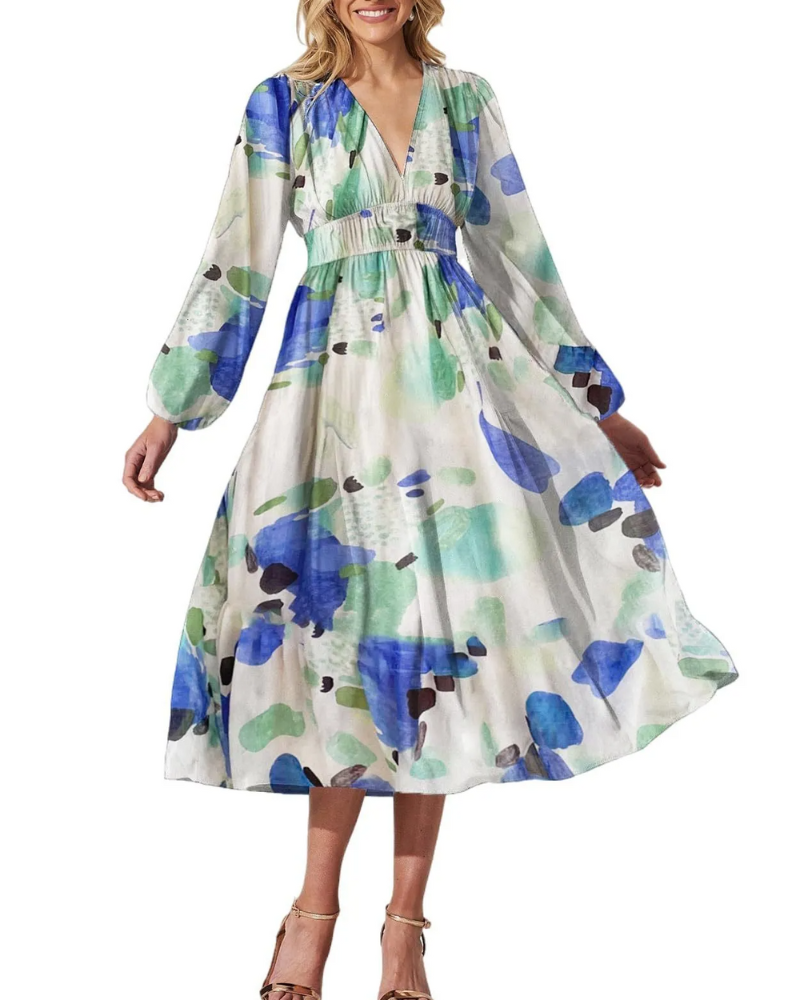Celine | Floral Pattern Women's Dress