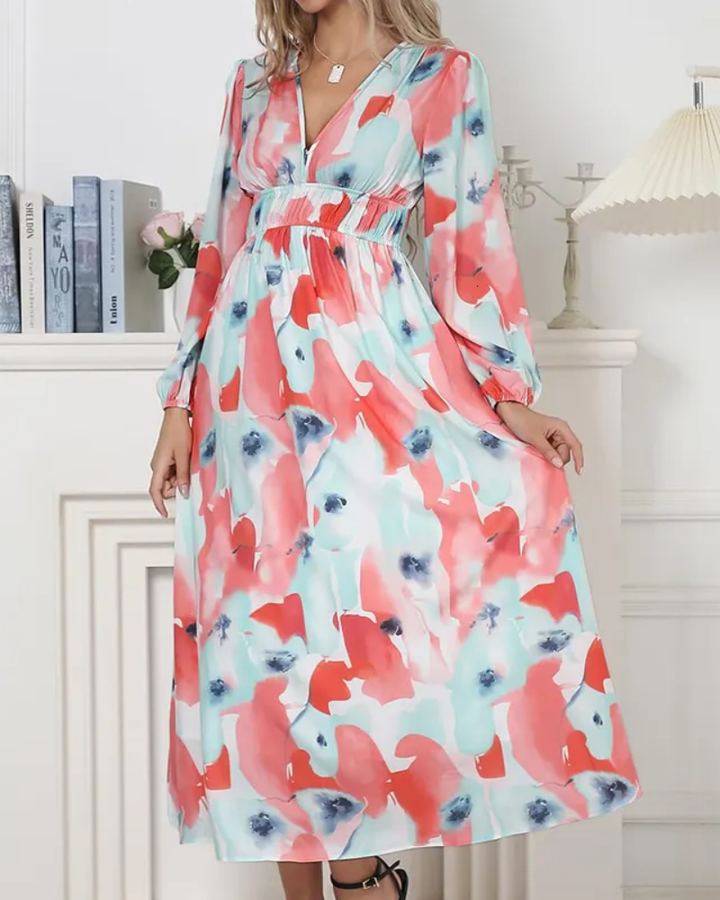 Celine | Floral Pattern Women's Dress