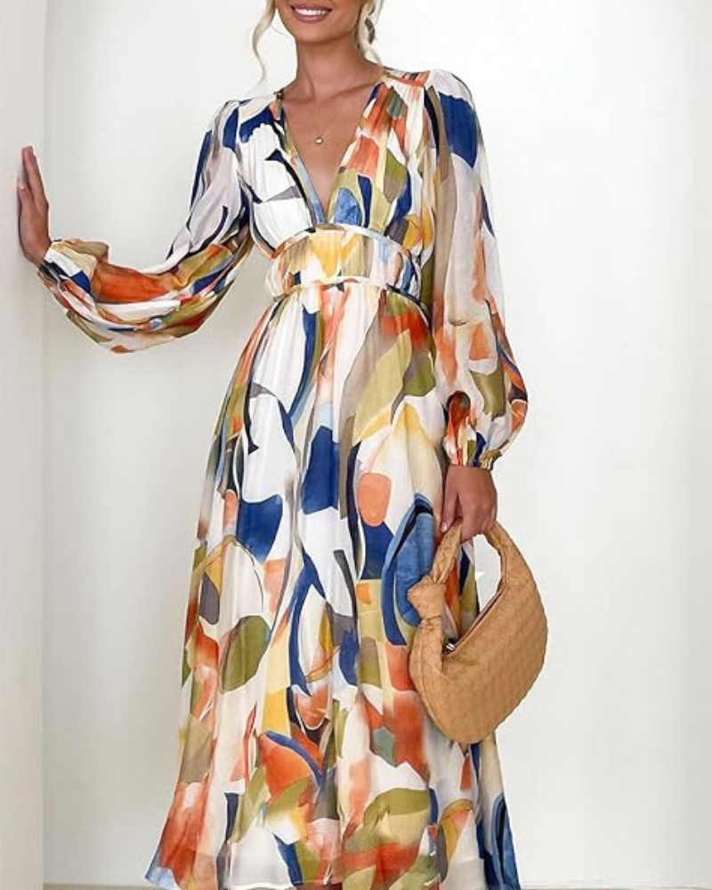 Celine | Floral Pattern Women's Dress
