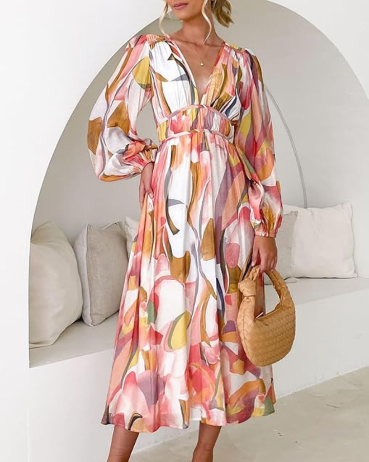 Celine | Floral Pattern Women's Dress