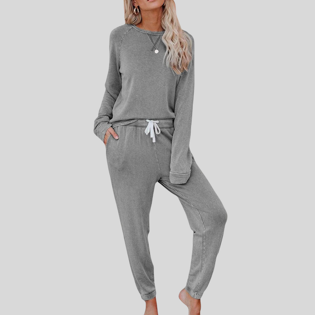 JOCELYN™ - Ensemble décontracté T-shirt à manches longues et pantalon de jogging