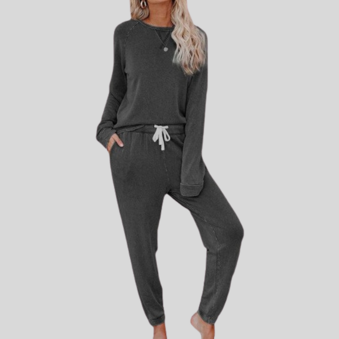 JOCELYN™ - Ensemble décontracté T-shirt à manches longues et pantalon de jogging