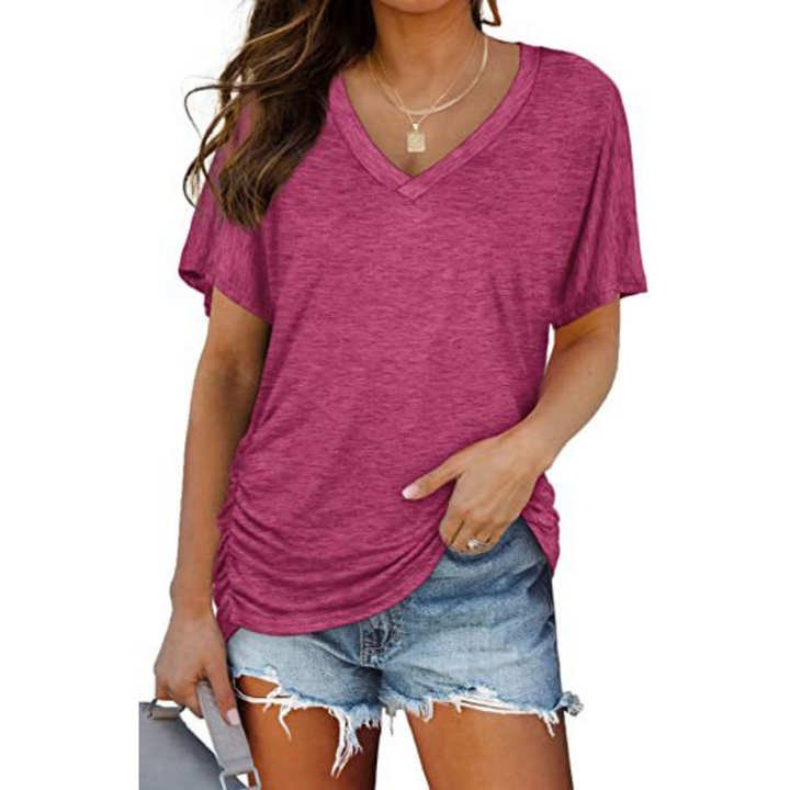 EILY™ - Chemise col en V coupe ample classique