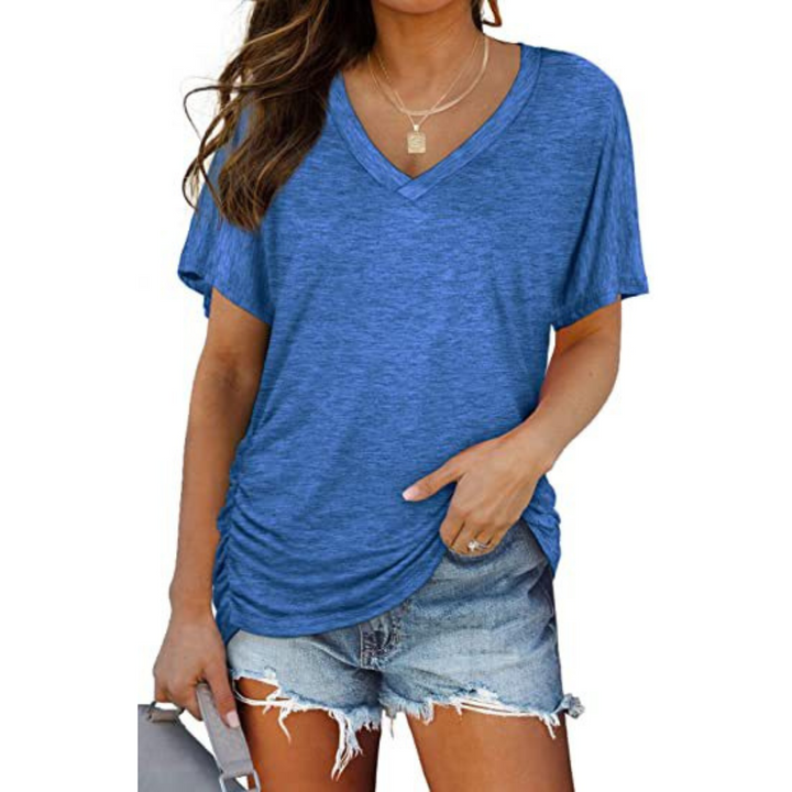 EILY™ - Chemise col en V coupe ample classique