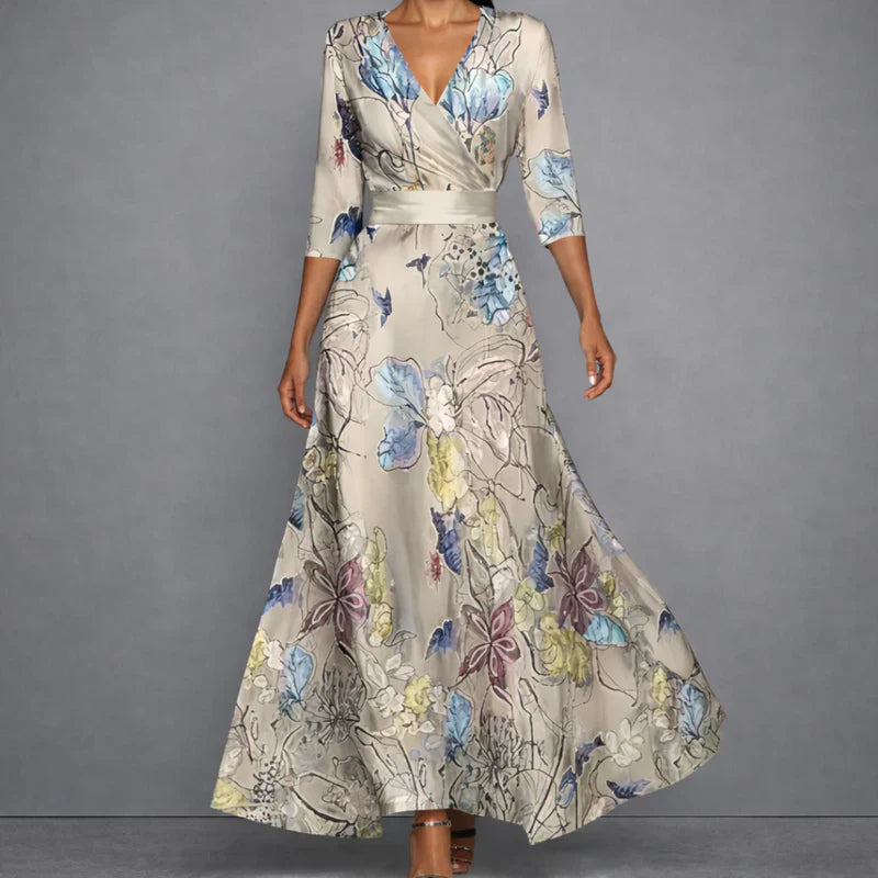Carol | Elegant Floral Maxi Dress