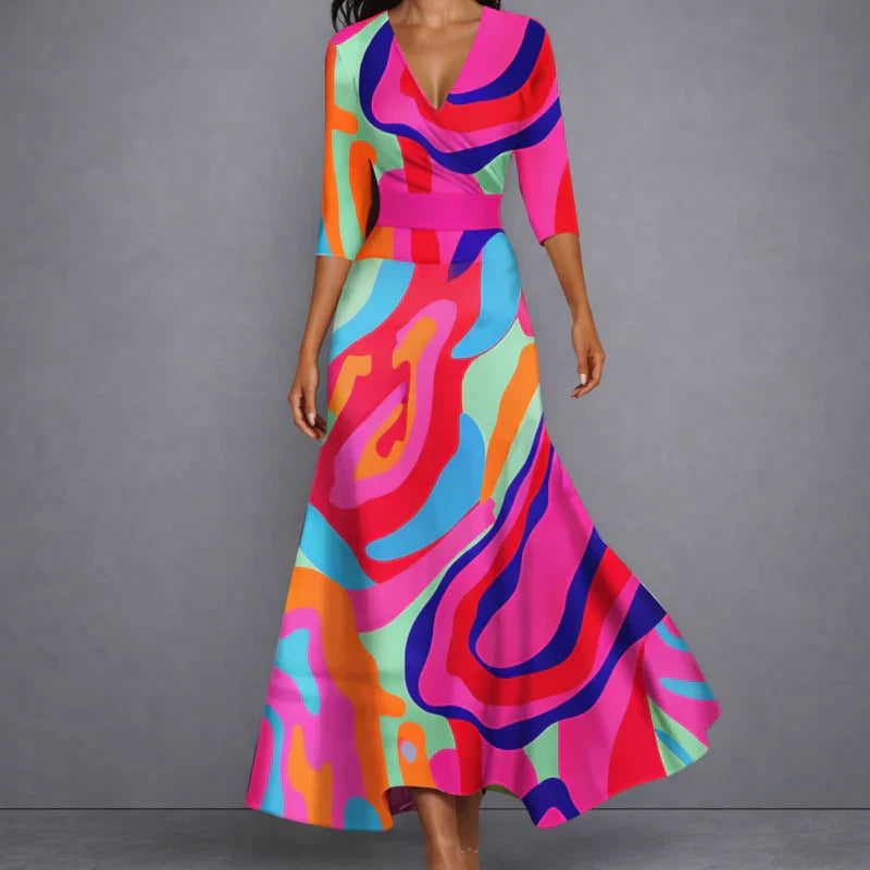 Carol | Elegant Floral Maxi Dress