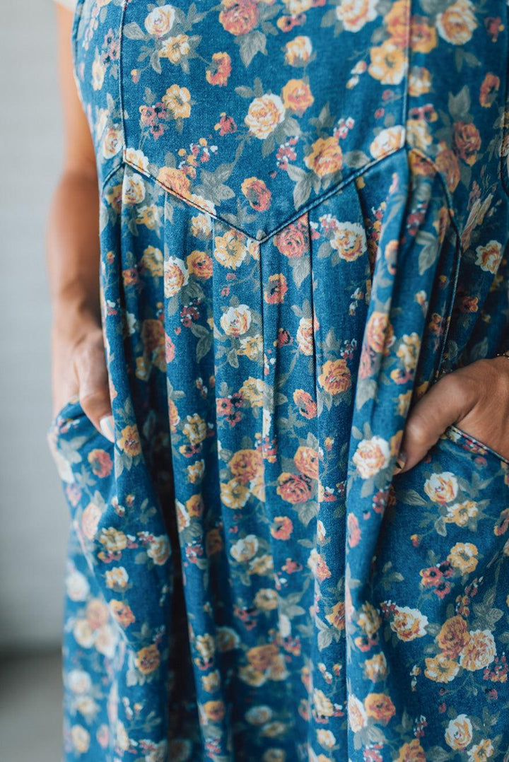 Mabel | Salopette fleurie à jambes larges