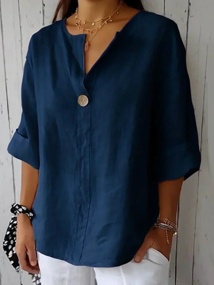 NAYLA™ - Blouse décontractée col en V