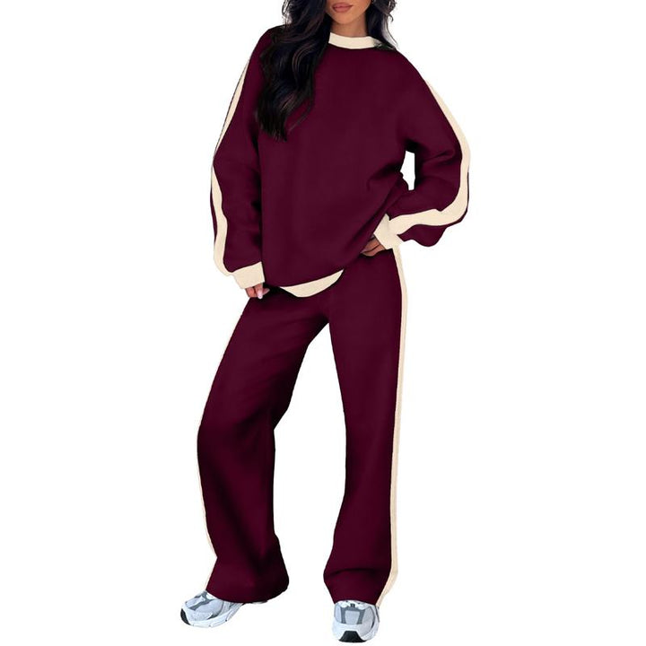 SANDI™ - Ensemble de détente 2 pièces confortable, Sweat-shirt et pantalon droit