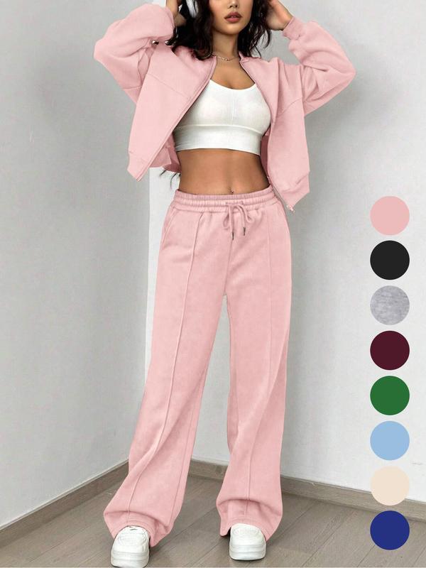 PALOMA™ – Ensemble veste zippée et pantalon streetwear douillet