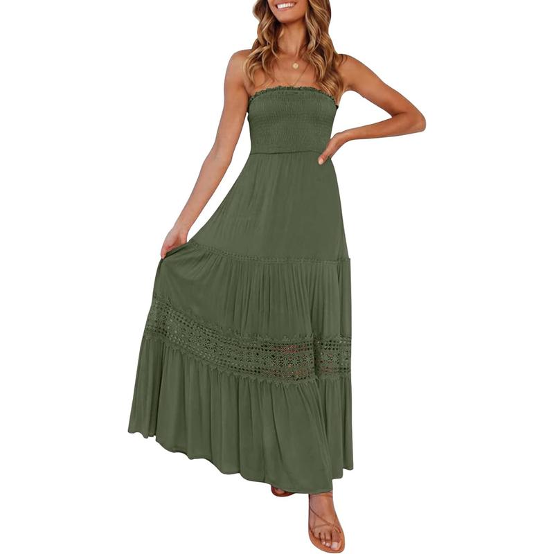 ARIETTA™ – Robe longue d'été simple et confortable sans manches