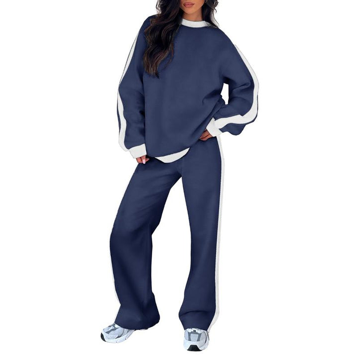 SANDI™ - Ensemble de détente 2 pièces confortable, Sweat-shirt et pantalon droit