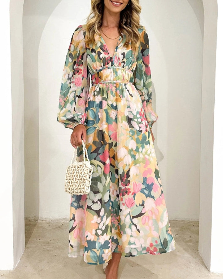 Celine | Floral Pattern Women's Dress