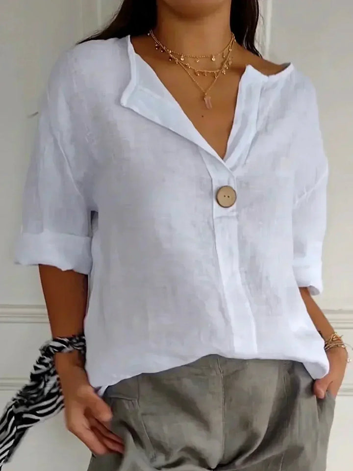 NAYLA™ - Blouse décontractée col en V