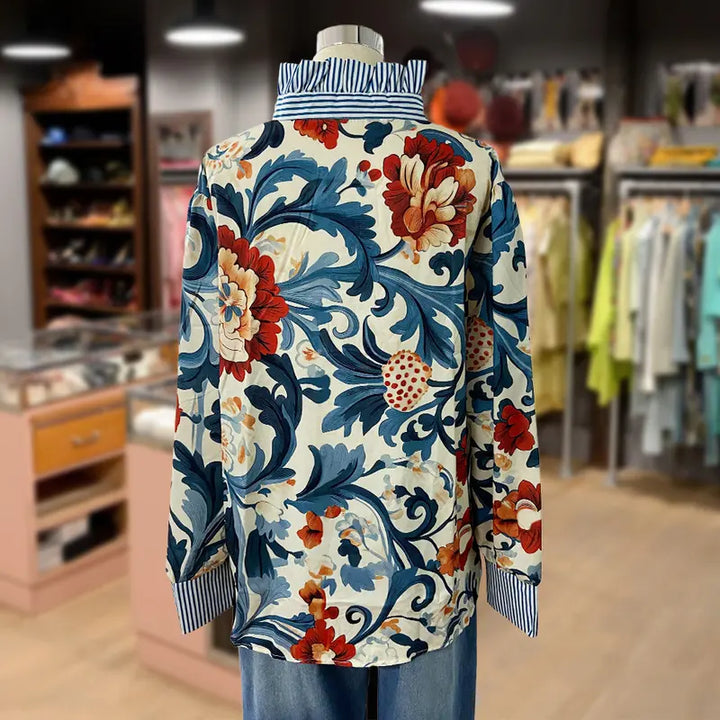 SERENITY™ - Blouse Imprimée Florale Vintage Élégante