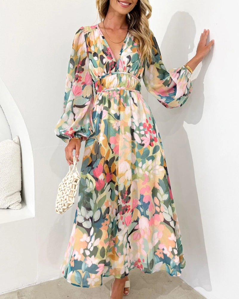 Celine | Floral Pattern Women's Dress