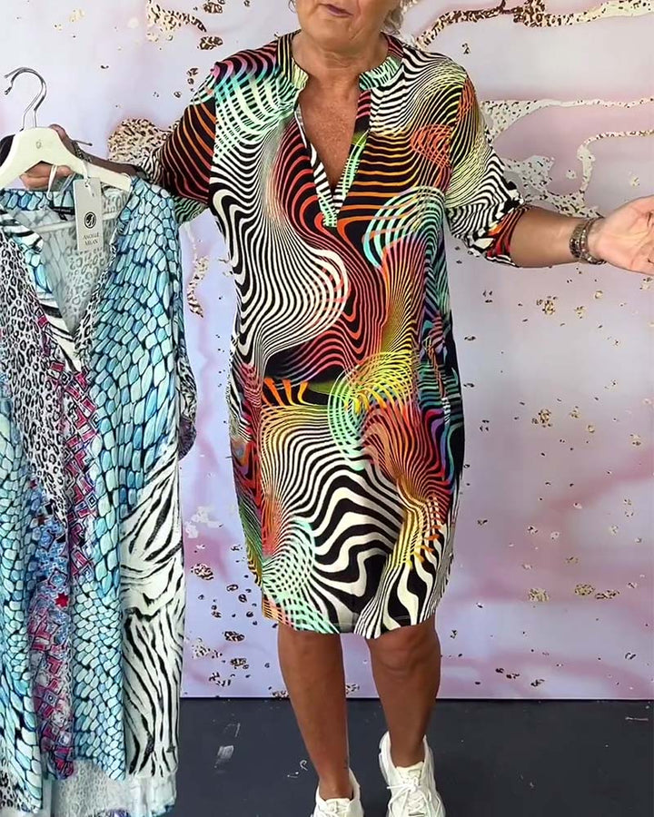 MARI™ - Robe décolleté en V colorée