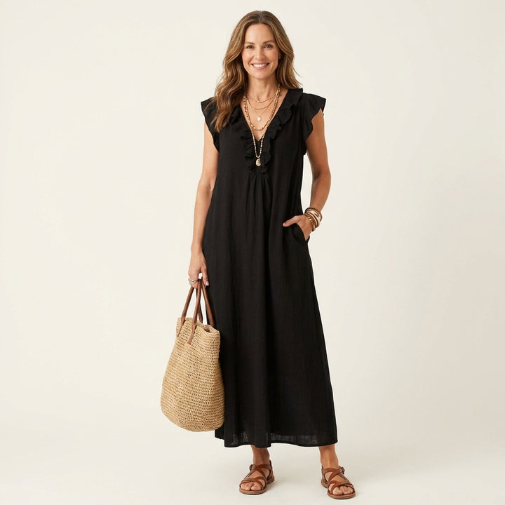Lorraine | Effortless Ruffle Maxi Dress