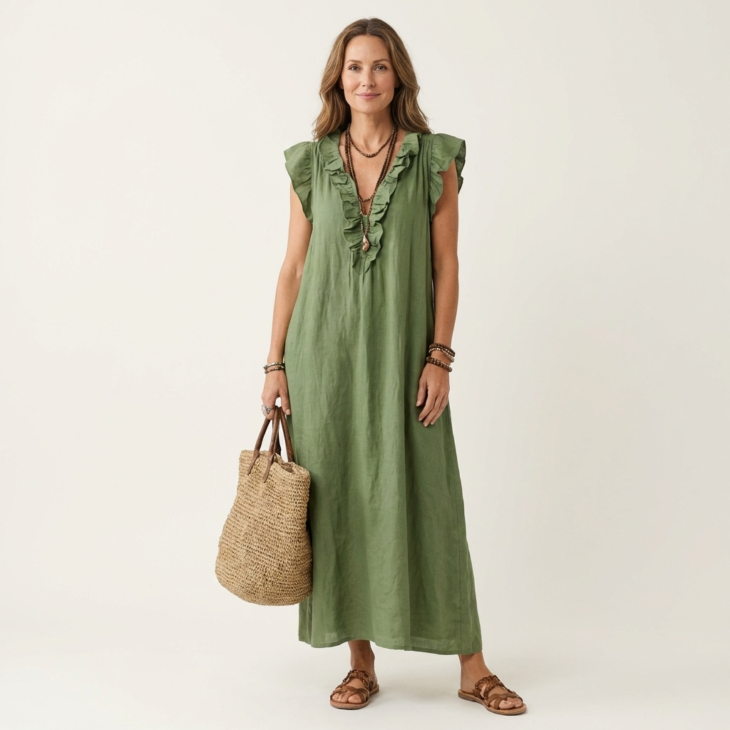 Lorraine | Effortless Ruffle Maxi Dress