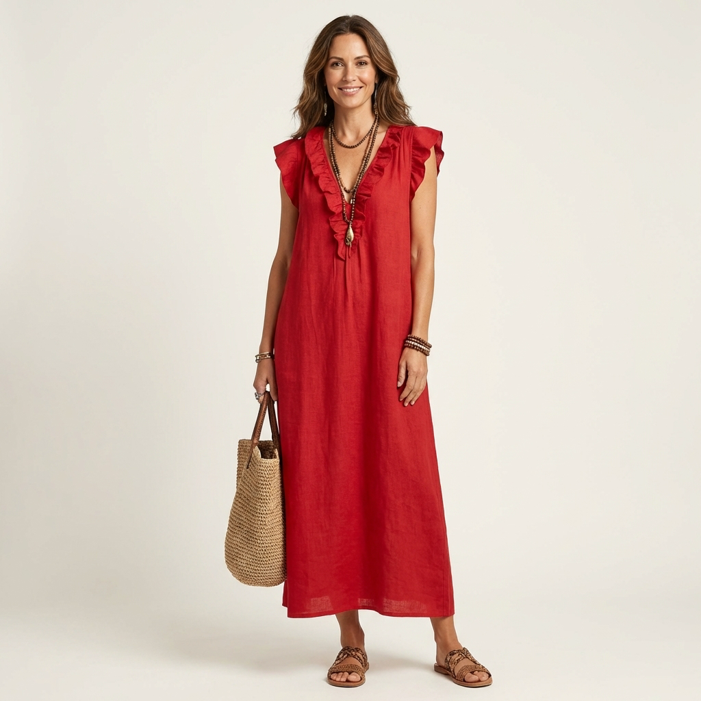 Lorraine | Effortless Ruffle Maxi Dress