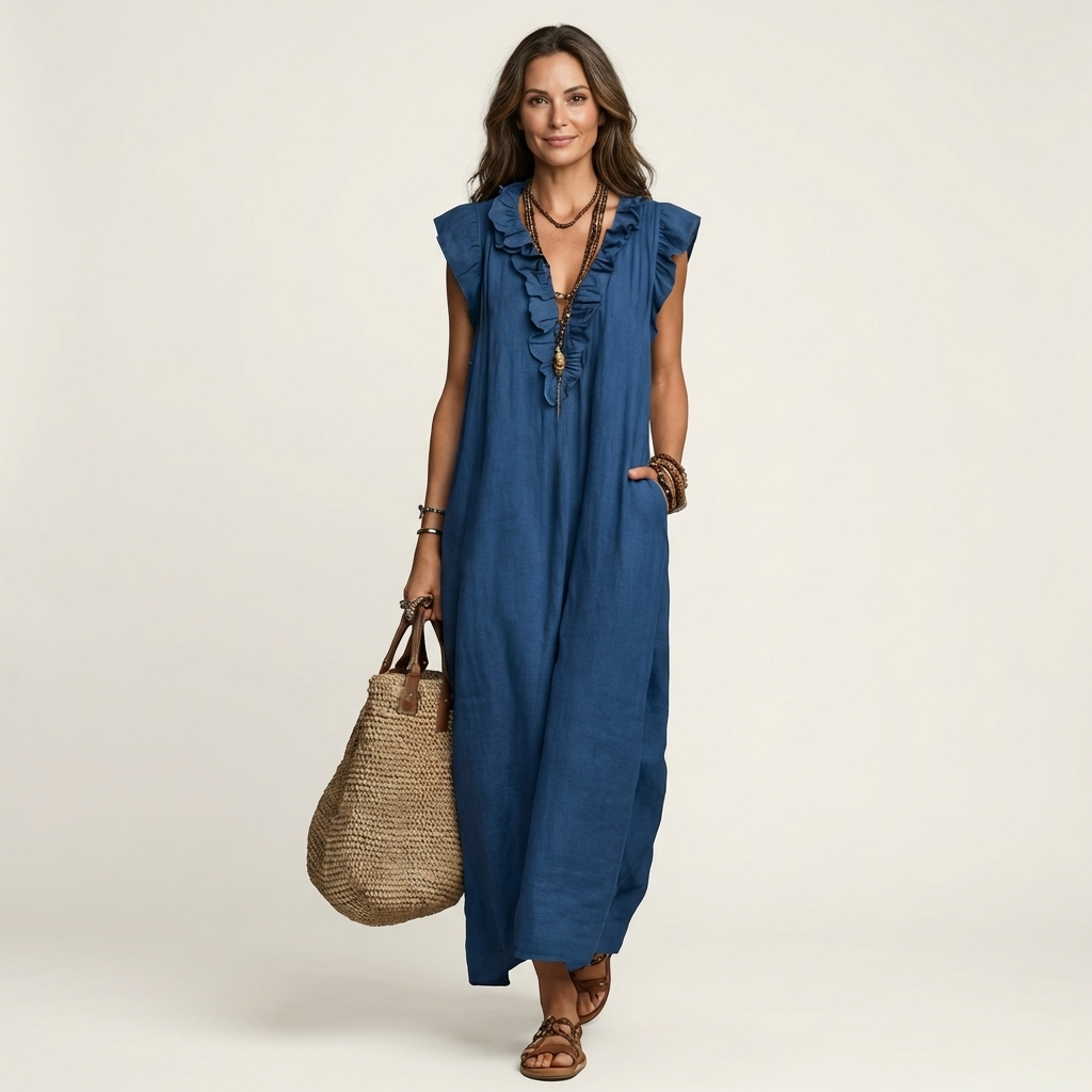 Lorraine | Effortless Ruffle Maxi Dress