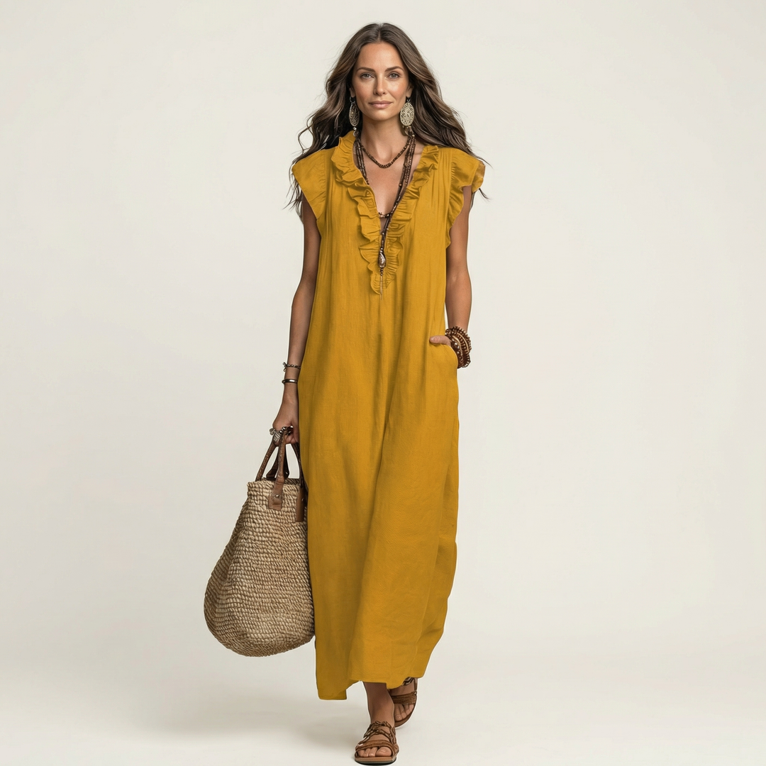 Lorraine | Effortless Ruffle Maxi Dress
