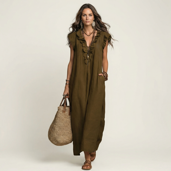 Lorraine | Effortless Ruffle Maxi Dress