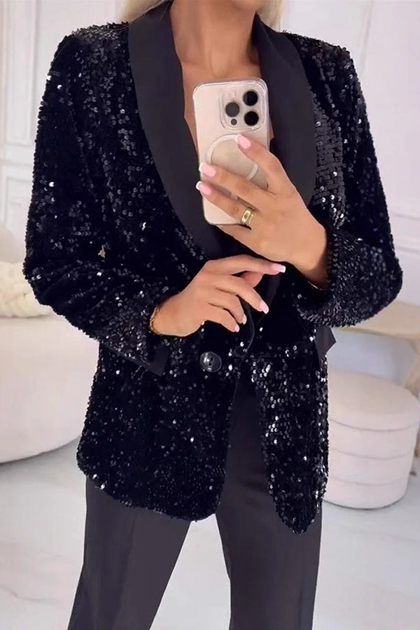 LUXARA™ - Blazer à paillettes scintillantes