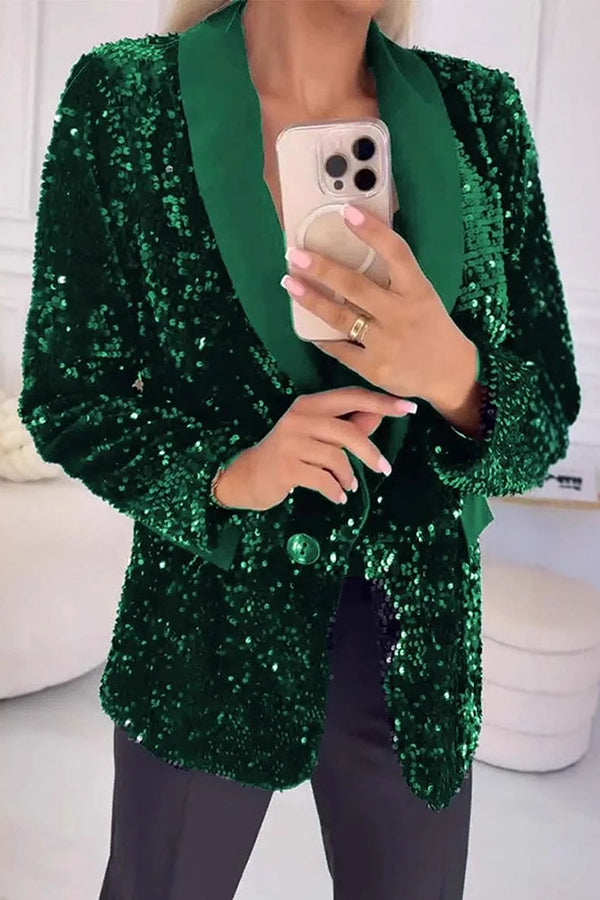 LUXARA™ - Blazer à paillettes scintillantes