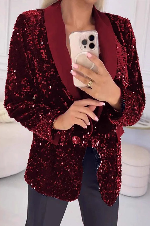 LUXARA™ - Blazer à paillettes scintillantes