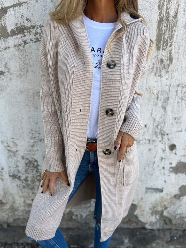 VERONICA™ - Cardigan long chic en maille