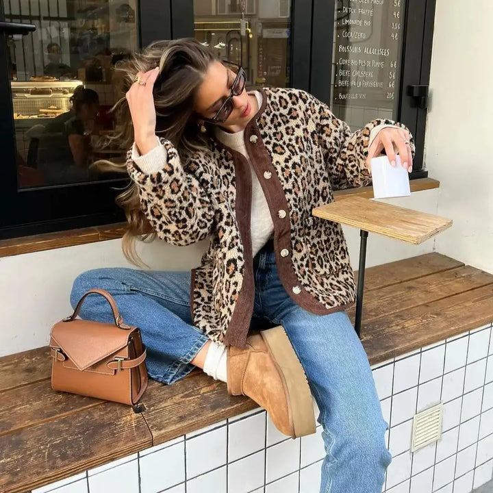 LYDIA™ | Cardigan Chic Léopard