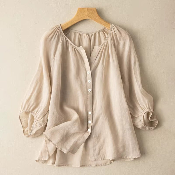 Éléonore | Blouse décontractée en lin