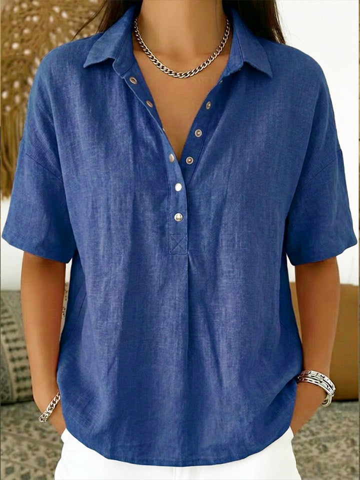 Polo Femme – Haut d'Été Décontracté à Manches Courtes
